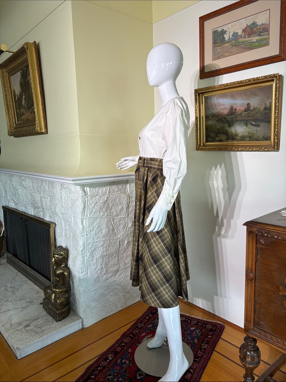 Andersson Bell Lena Illusion Plaid Midi Dress - As New - Picture 4 of 15